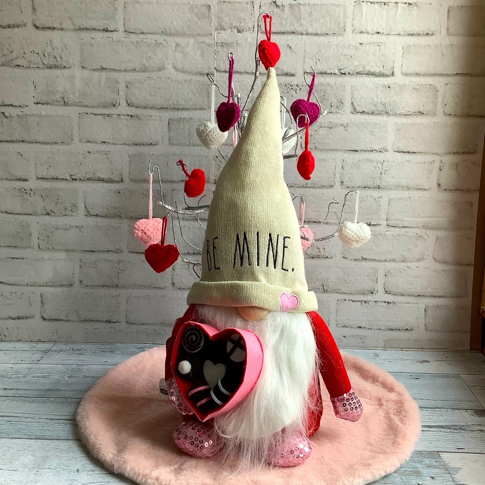 Rae Dunn Be Mine Gnome W/ Box of Candy